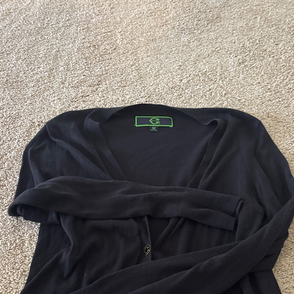 Elegant Black Women's Cardigan